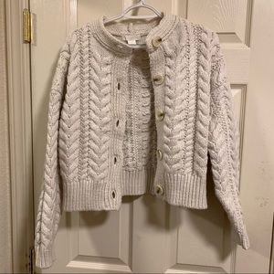 H&m chunky cable knit cardigan